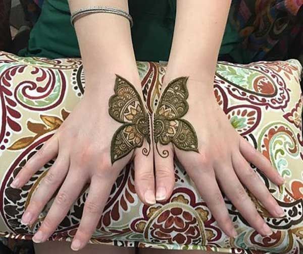 طرح حنا عربی روی دست و پا | نقش حنا خلیجی + روش پاک کردن حنا
