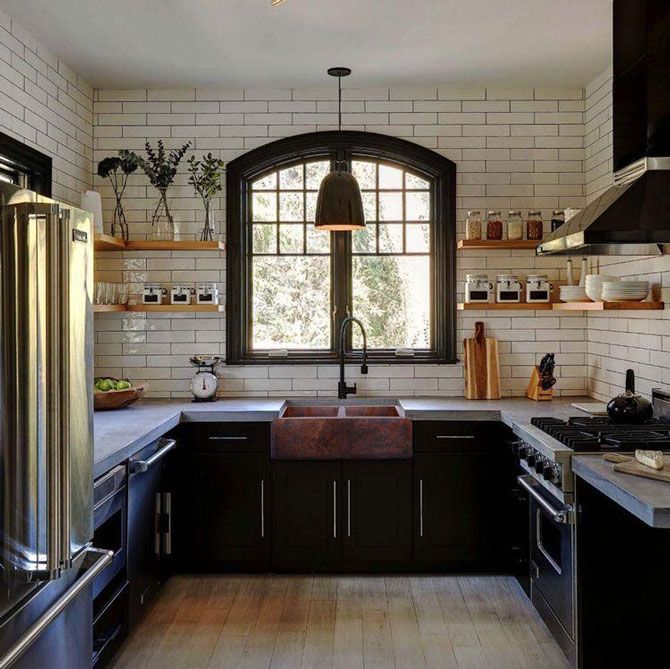 شیوه طراحی آشپزخانه به سبک صنعتی