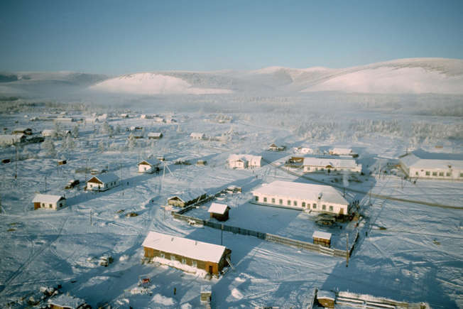 ارتفاع برف در سیبری