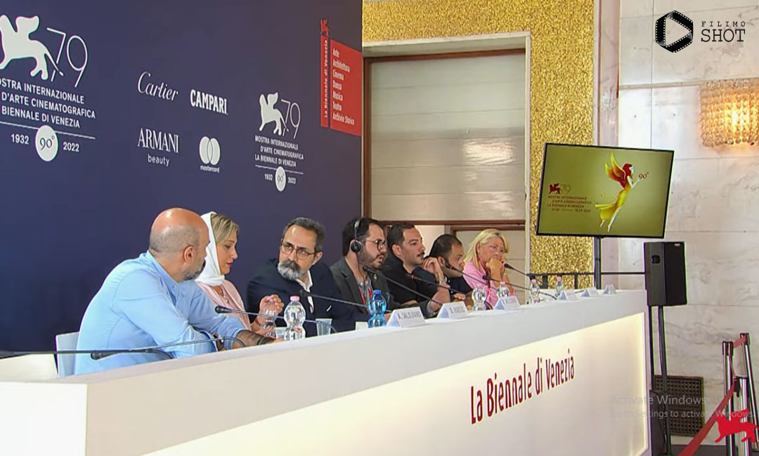 نشست خبری فیلم شب داخلی دیوار در جشنواره ونیز 2022