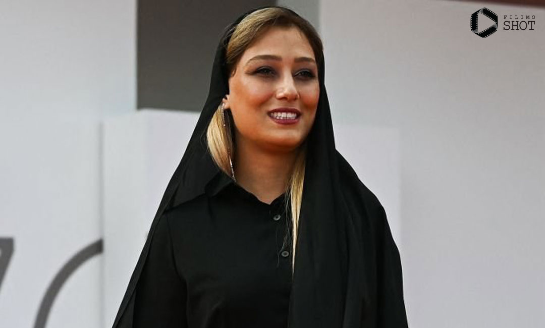 دایانا حبیبی در مراسم فرش قرمز فیلم شب داخلی دیوار در جشنواره ونیز 2022