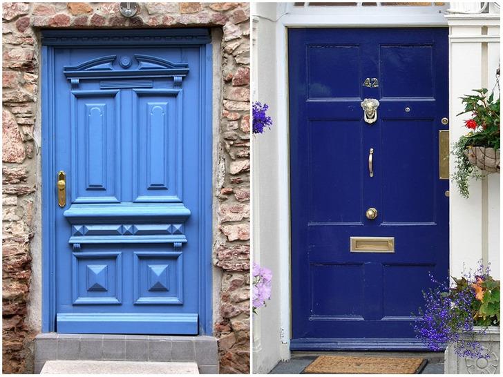 درب آبی در تست روان شناسی رنگ درب خانه