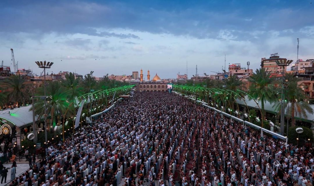 نماز عید فطر در کربلا