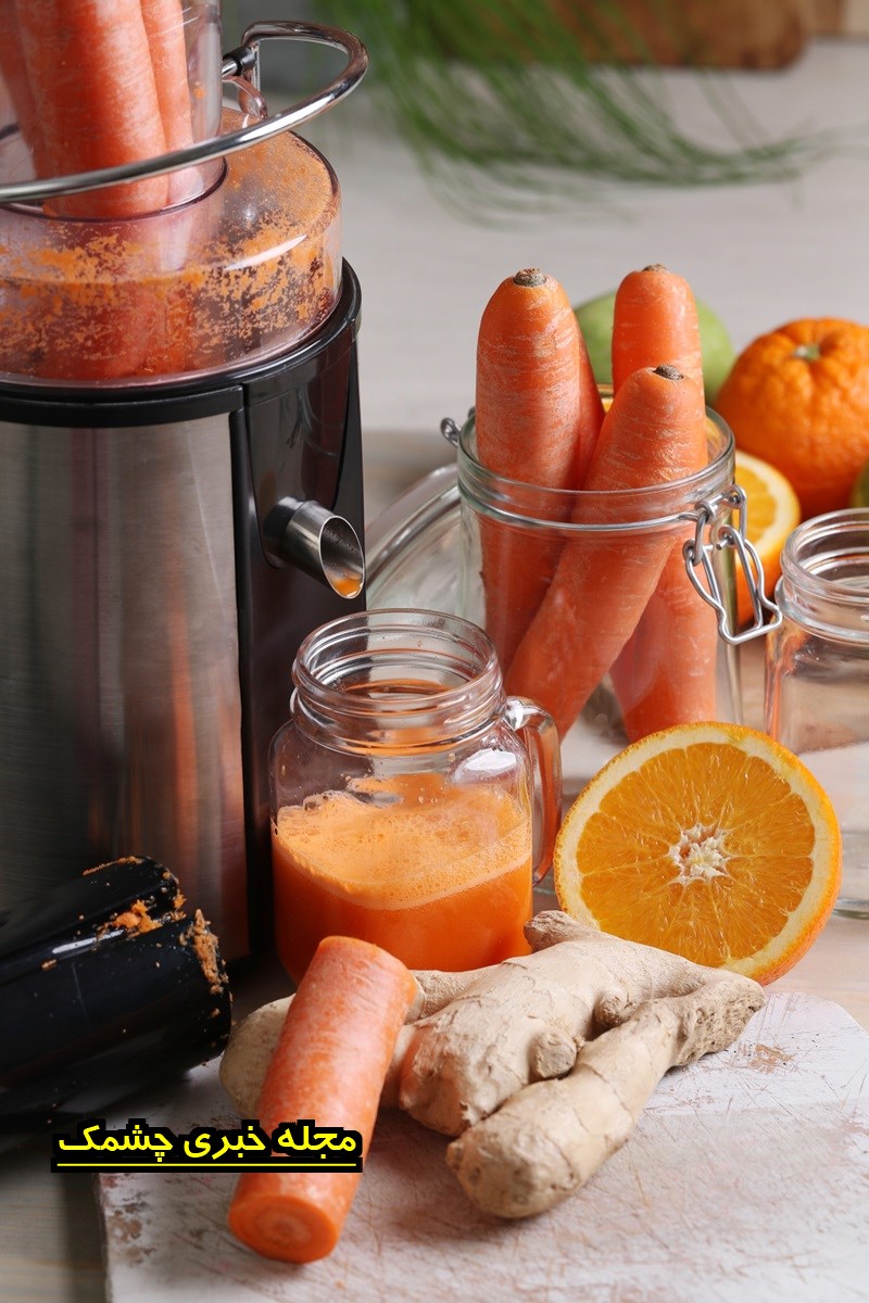 خواص ترکیب آب هویج و زنجبیل
